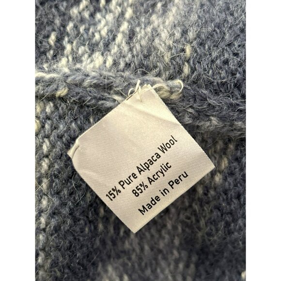 American South Side Women's Fair Isle Alpaca Wool Blend Crew Neck Sweater - Picture 5 of 6